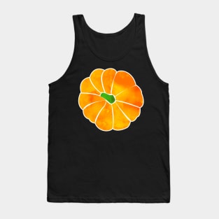 Watercolor Pumpkin Halloween Top View Tank Top